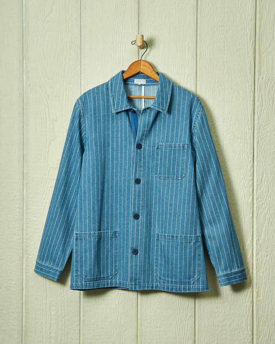 【ずきん】todayful Stripe Over Jacket 36 ずきん】todayful Stripe Over Jacket 36 Stripe Over Jacket(36 BLUE