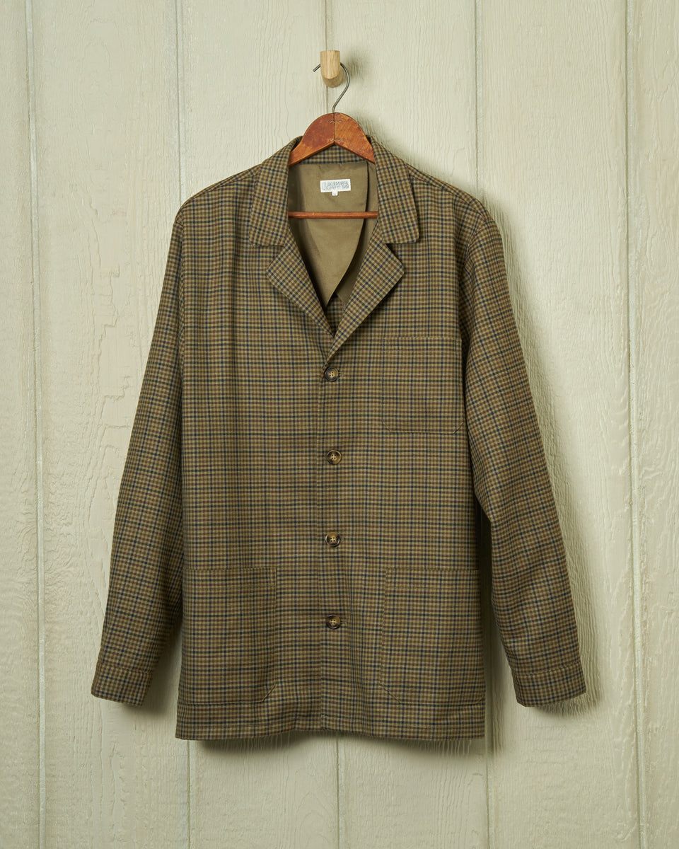 Superfine Wool Loafer Jacket in Gun Club Check – Quaker Marine