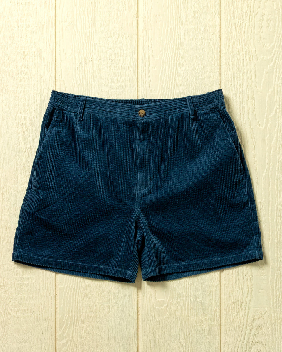 サブカルチャーCORDUROY SURF SHORTS / NAVY×WHITE Cove Short in Navy Seersucker Corduroy – Quaker Marine Supply Co.