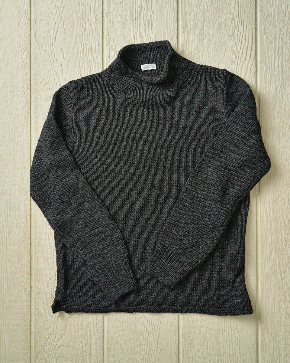 Fisherman's Sweater in Charcoal – Quaker Marine Supply Co.