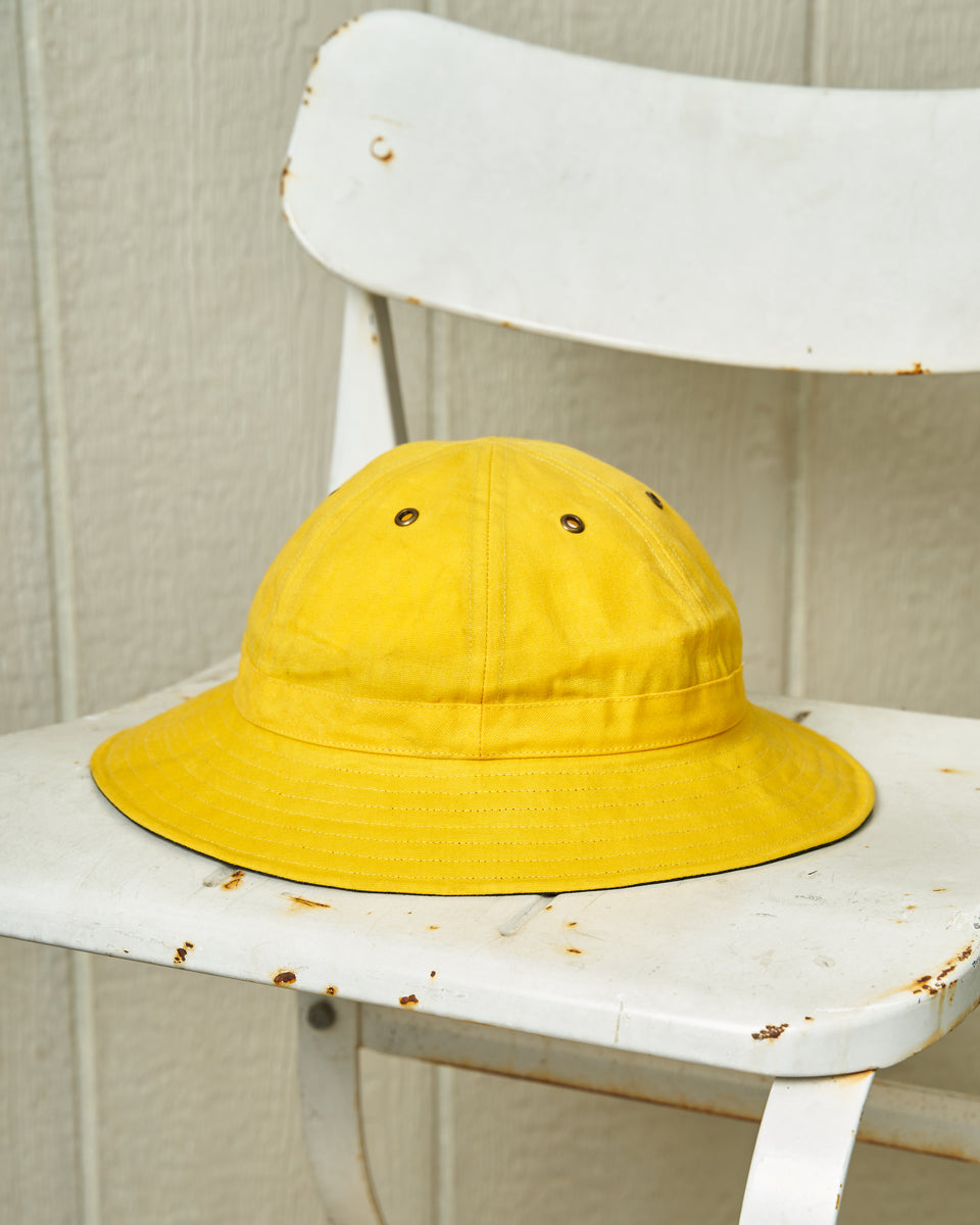 Standard Sailing Hat in Yellow Waxed Canvas