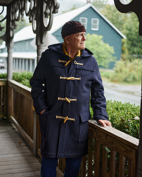 PRE-ORDER) Duffle Coat in Navy Felted Wool – Quaker Marine Supply Co.