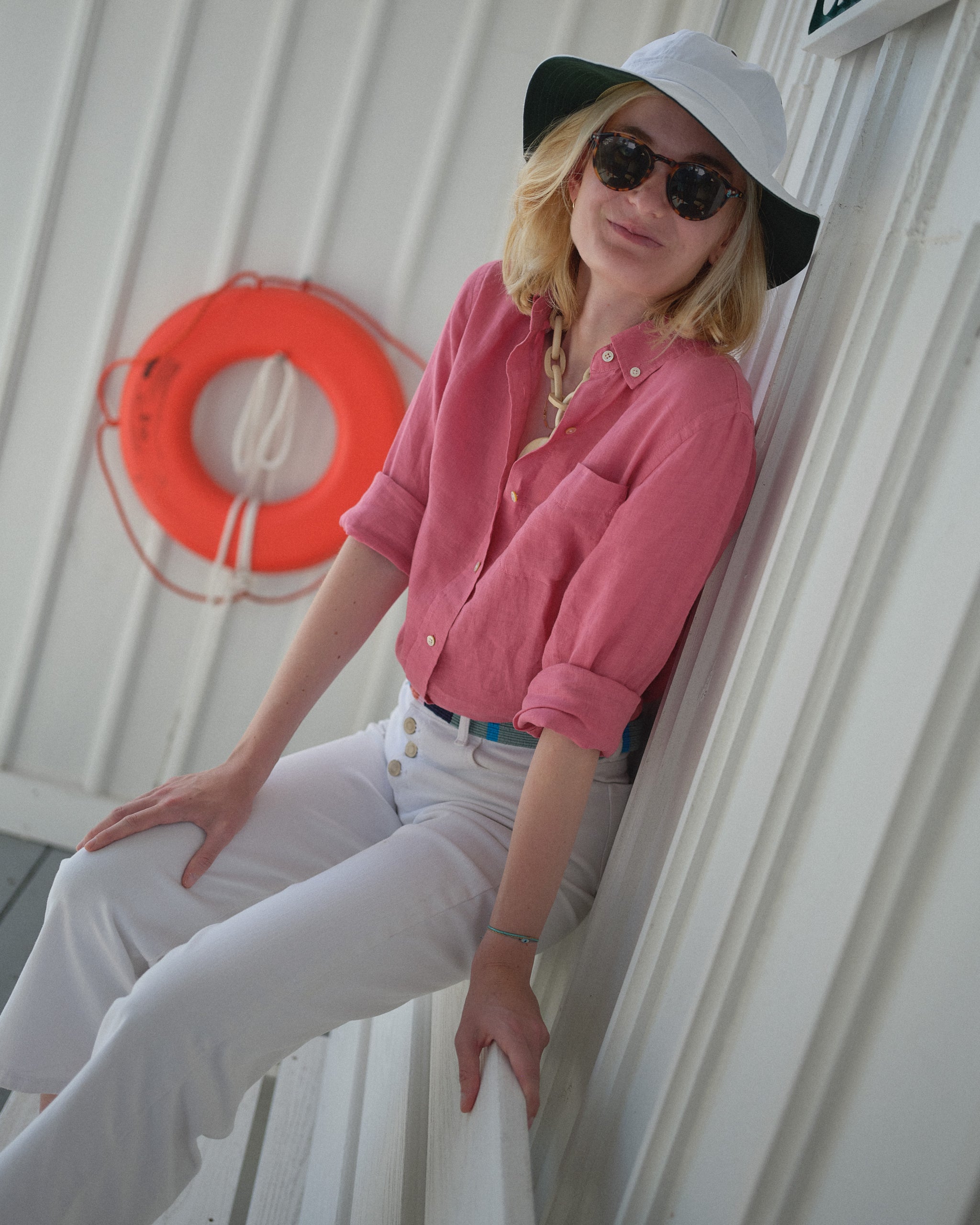 Standard Sailing Hat in White – Quaker Marine Supply Co.