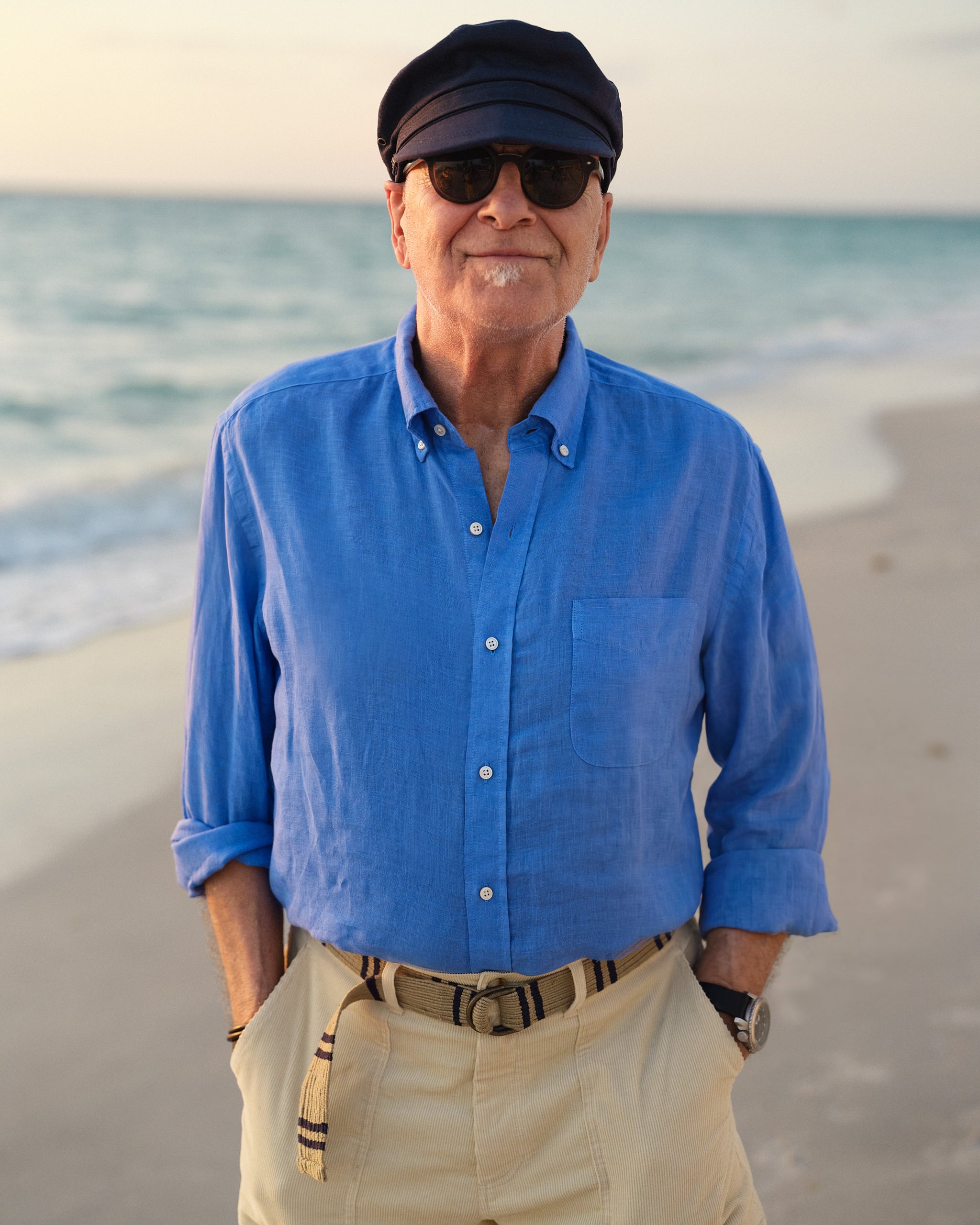 Garment Dyed Linen Shirt in French Blue – Quaker Marine Supply Co.
