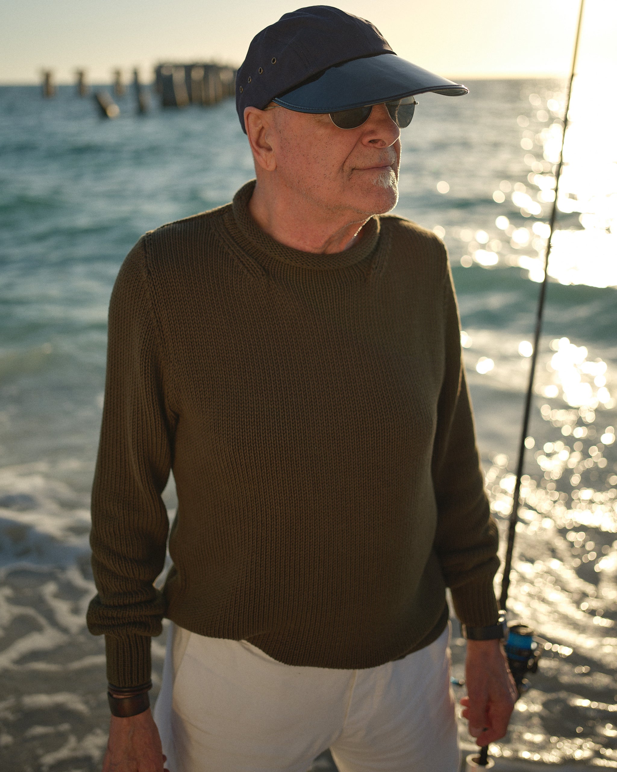 HUM VENT ヒューベント PISCIS FISHERMAN SWEATER Fisherman's Sweater in Olive – Quaker Marine Supply Co.