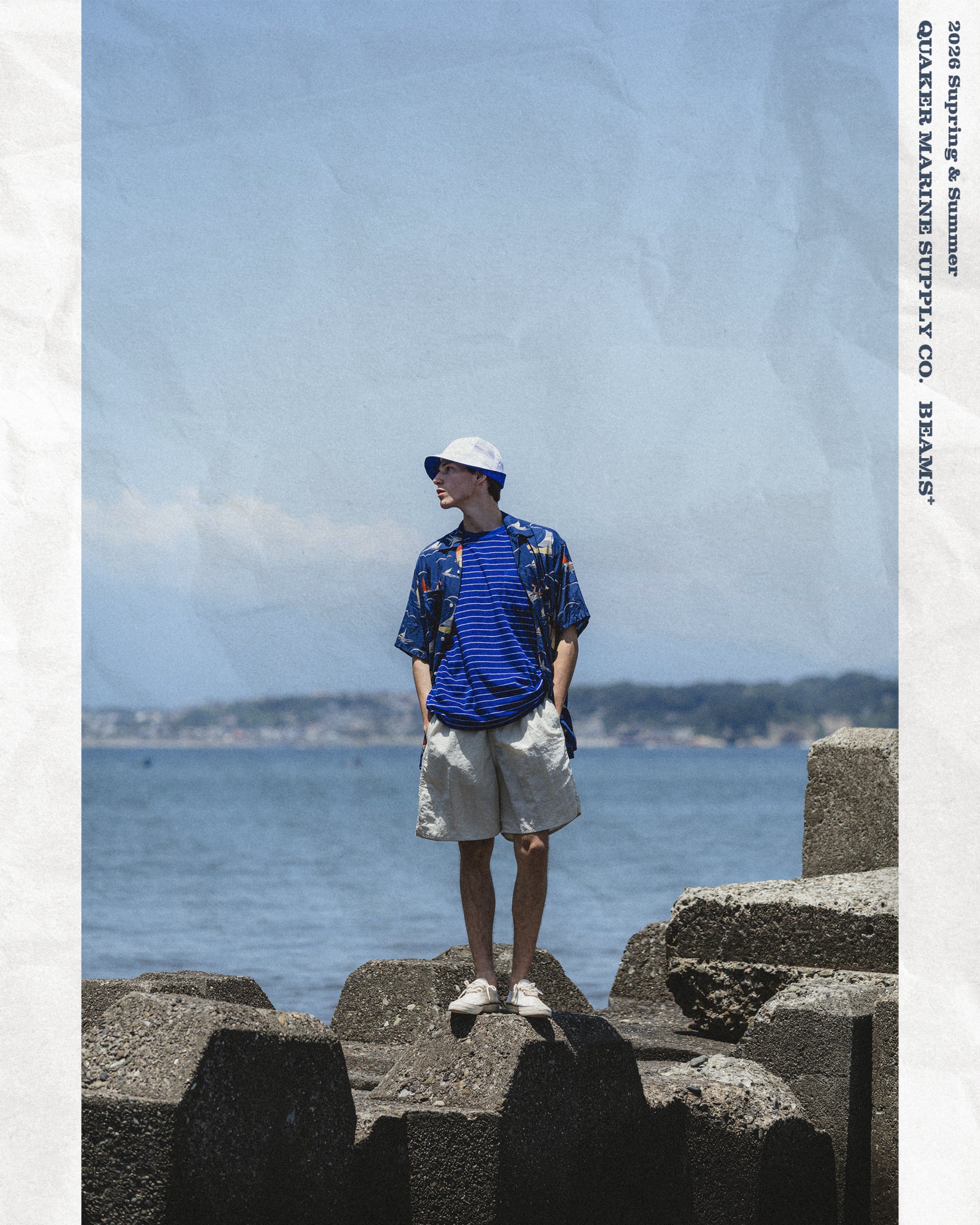 BEAMS+ Convertible Sailing Hat in White – Quaker Marine Supply Co.