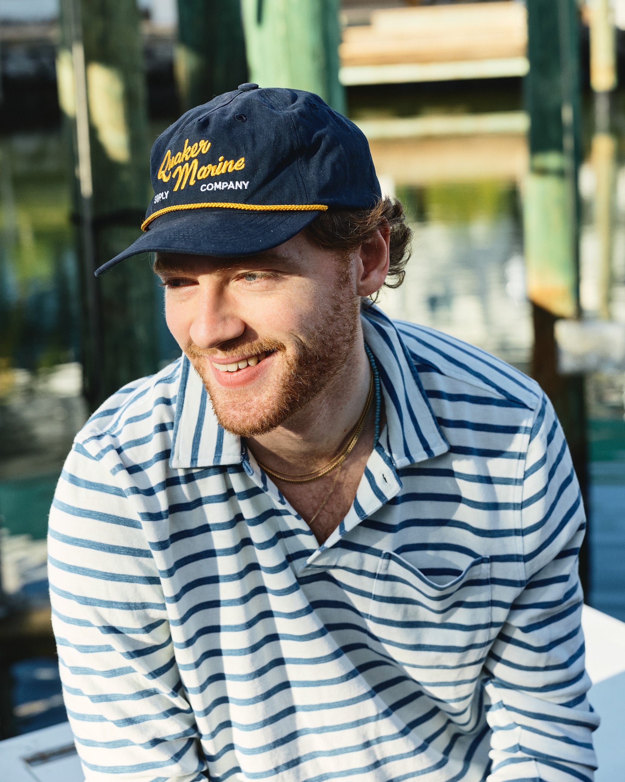 QMS Trawler Cap in Navy – Quaker Marine Supply Co.