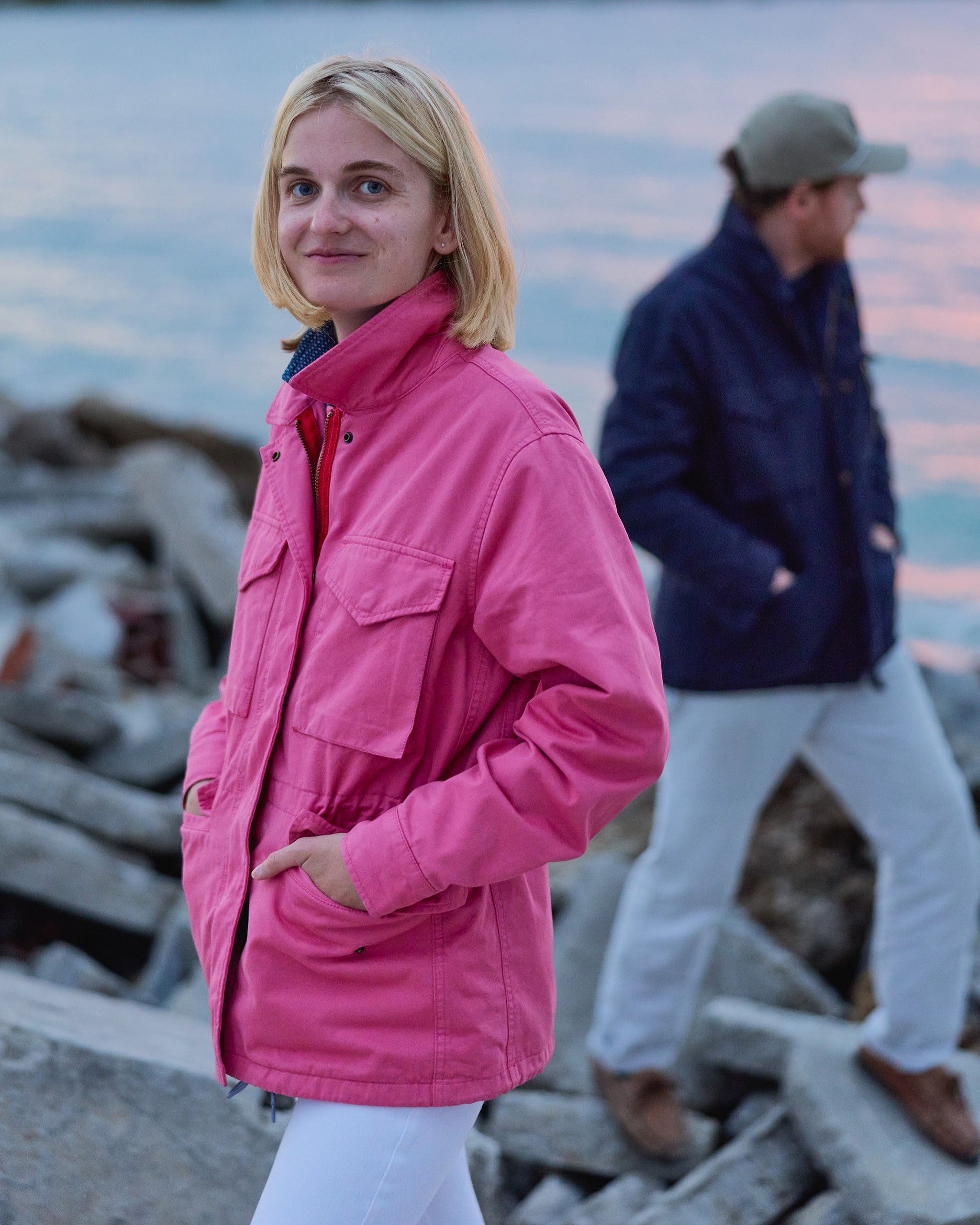 Women's QMS Field Jacket in Faded Red – Quaker Marine Supply Co.