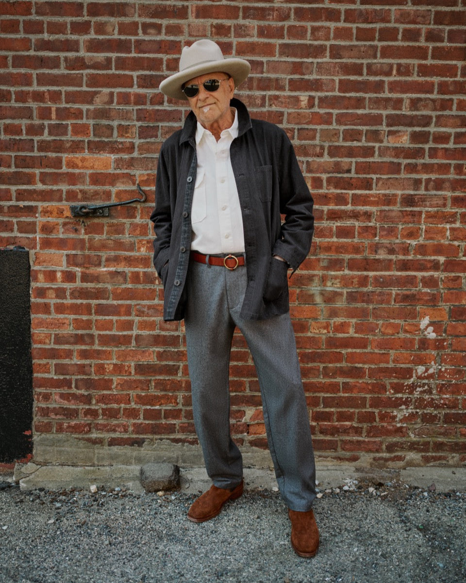 French Workman Jacket Rework French Workman’s Jacket in Graphite Herringbone – Quaker Marine Supply Co.