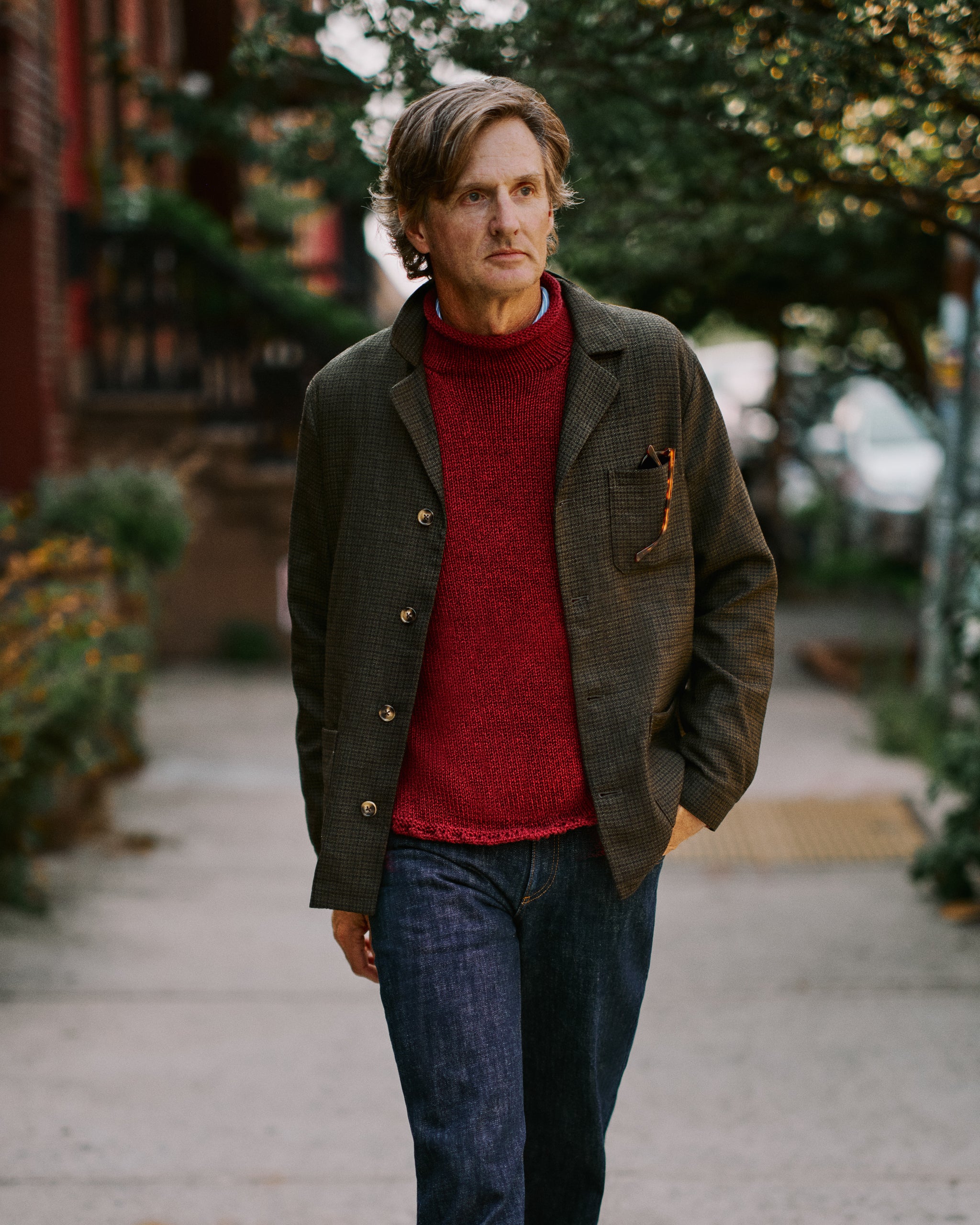 【美品】即完売 DRESS HIPPY FISHERMAN COAT Fisherman's Sweater in Cranberry Mix – Quaker Marine Supply Co.