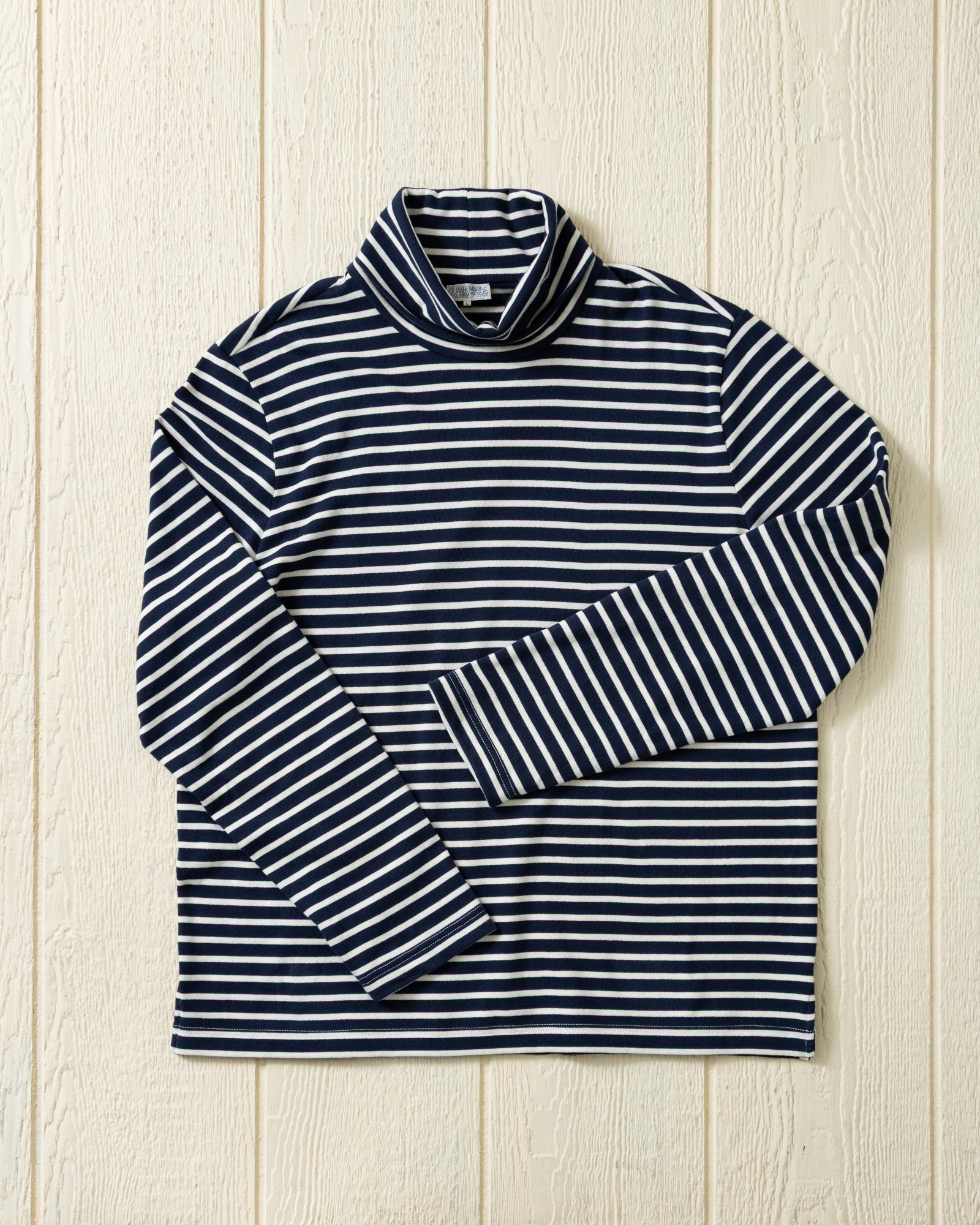 トップス 25SS batoner SEA COTTON SKIPPER Calypso Turtleneck in Navy/Off White – Quaker Marine Supply Co.