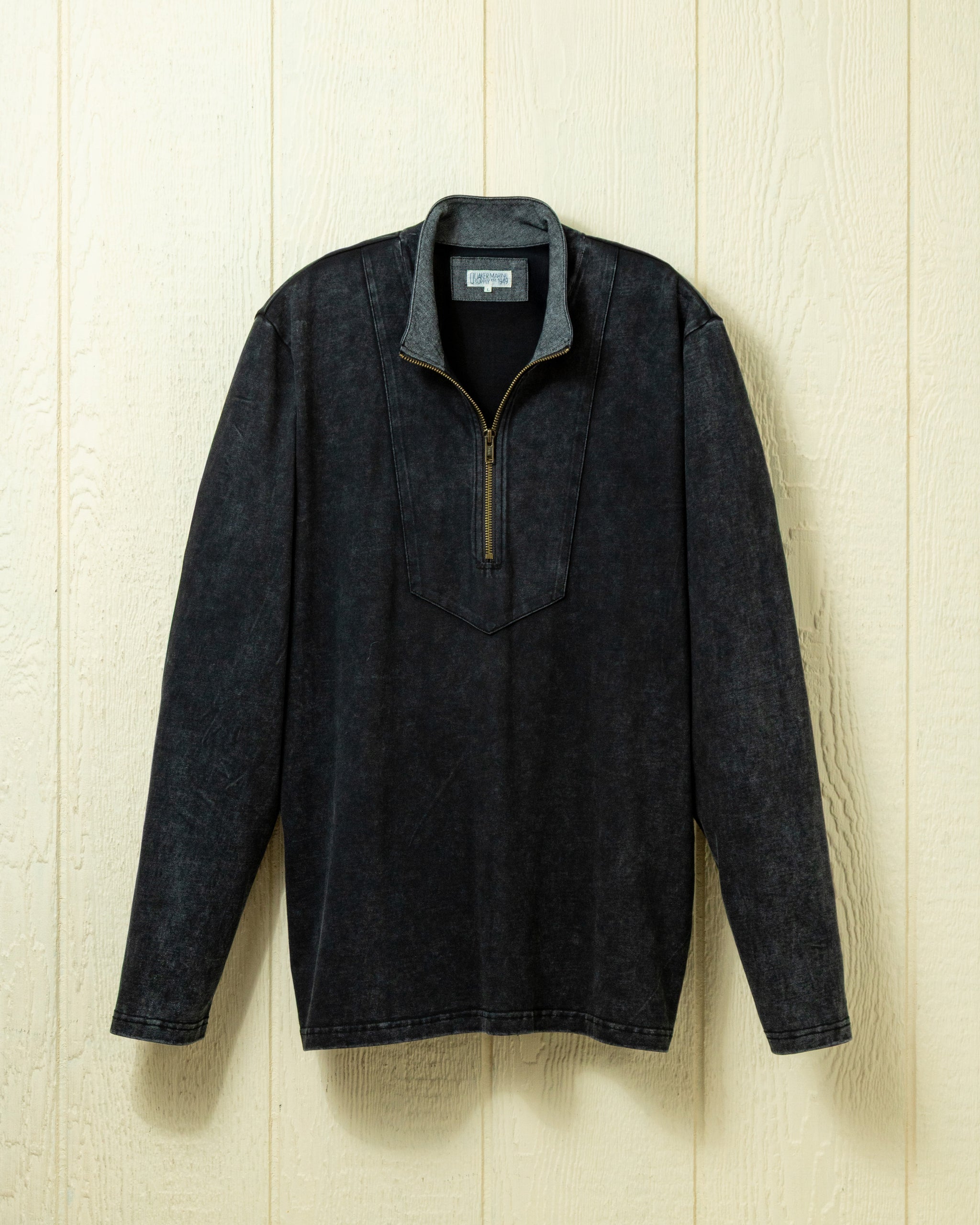 Saltwashed Sconset 1/4 Zip in Graphite – Quaker Marine Supply Co.