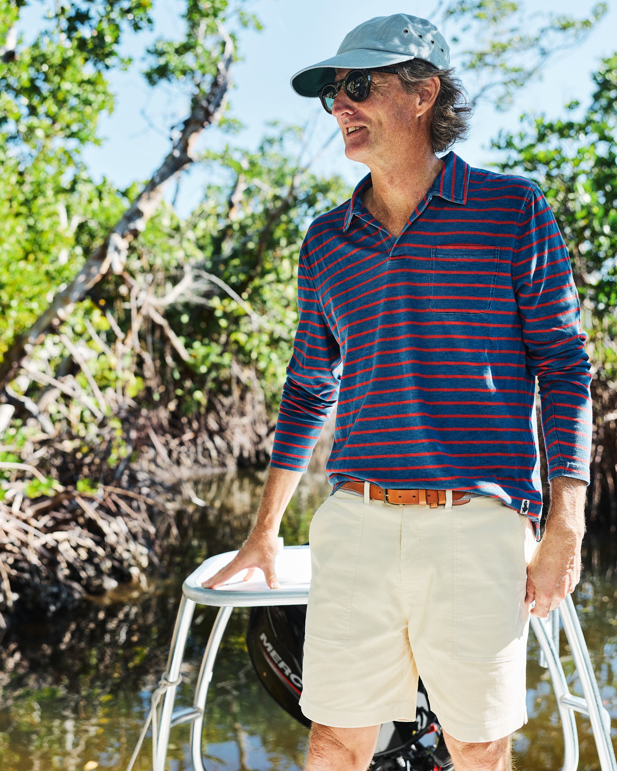 トップス supreme Washed Stripe Polo NAVY M s-l1200.jpg