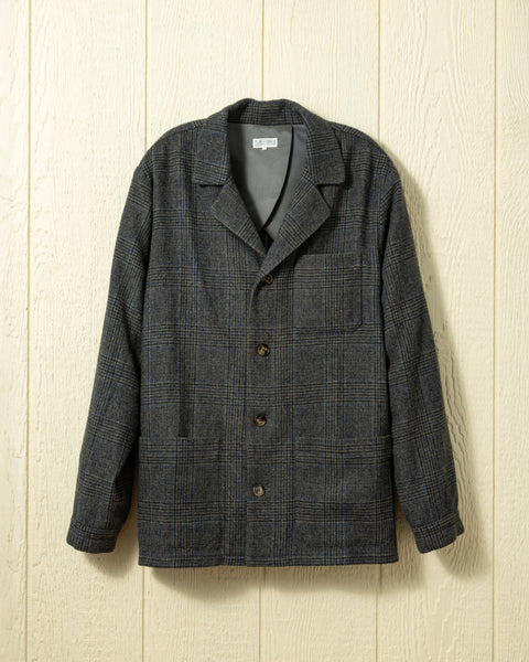 Camelhair Loafer Jacket in Grey Glen Plaid – Quaker Marine
