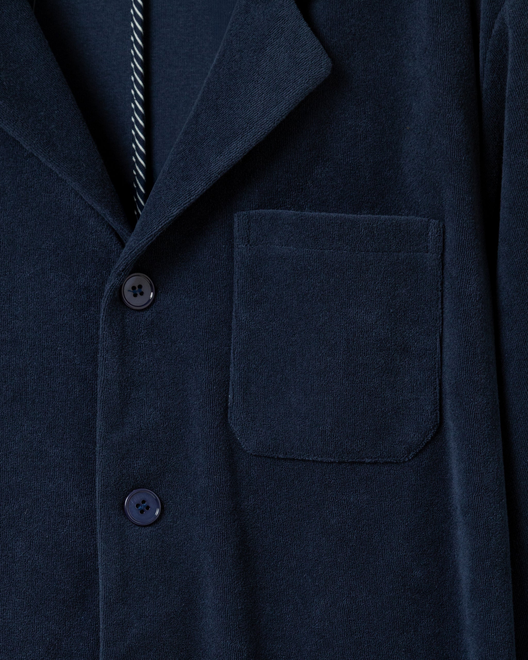 Loafer Jacket in Navy Terrycloth – Quaker Marine Supply Co.