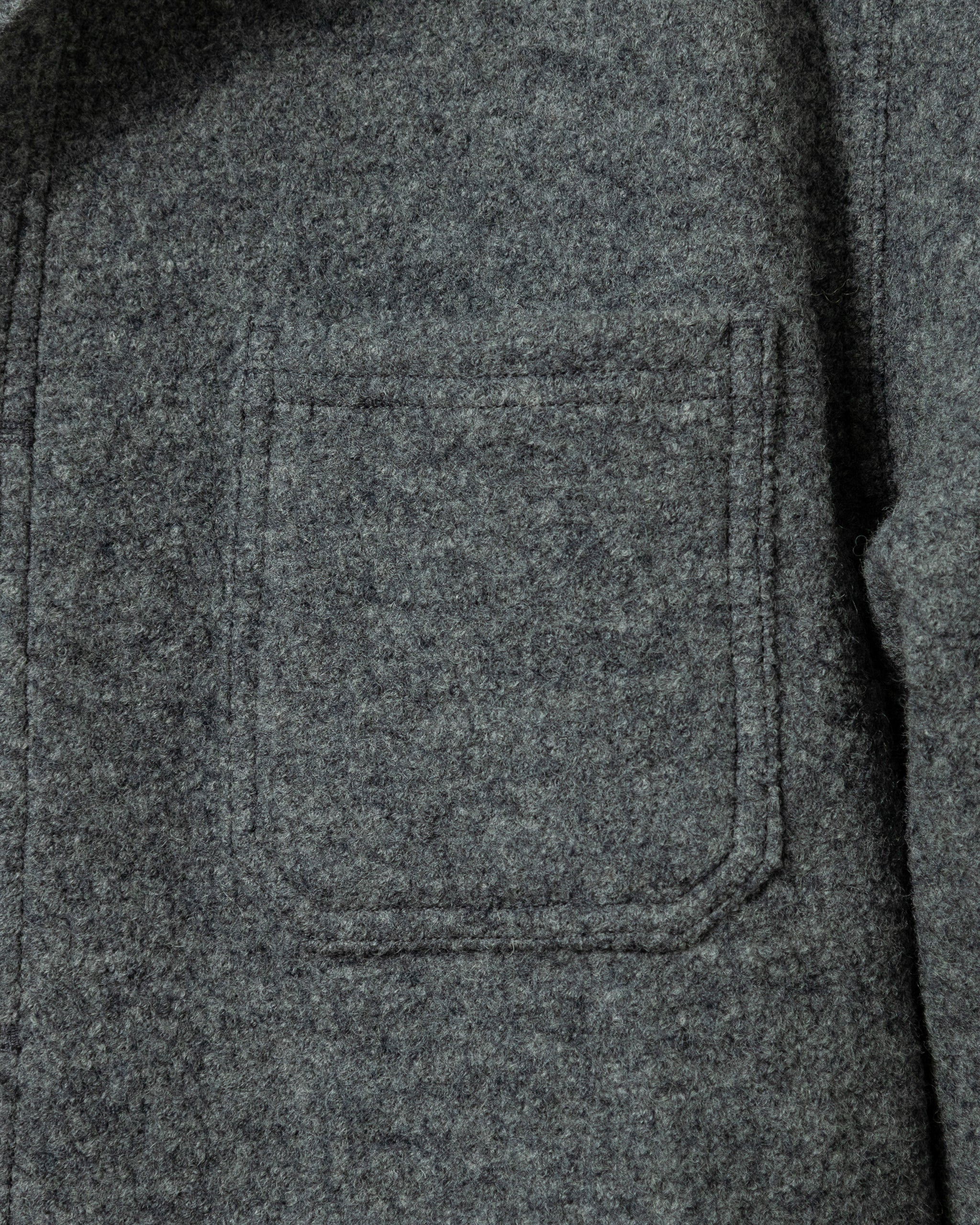 Felted Wool French Workman's Jacket in Charcoal – Quaker Marine