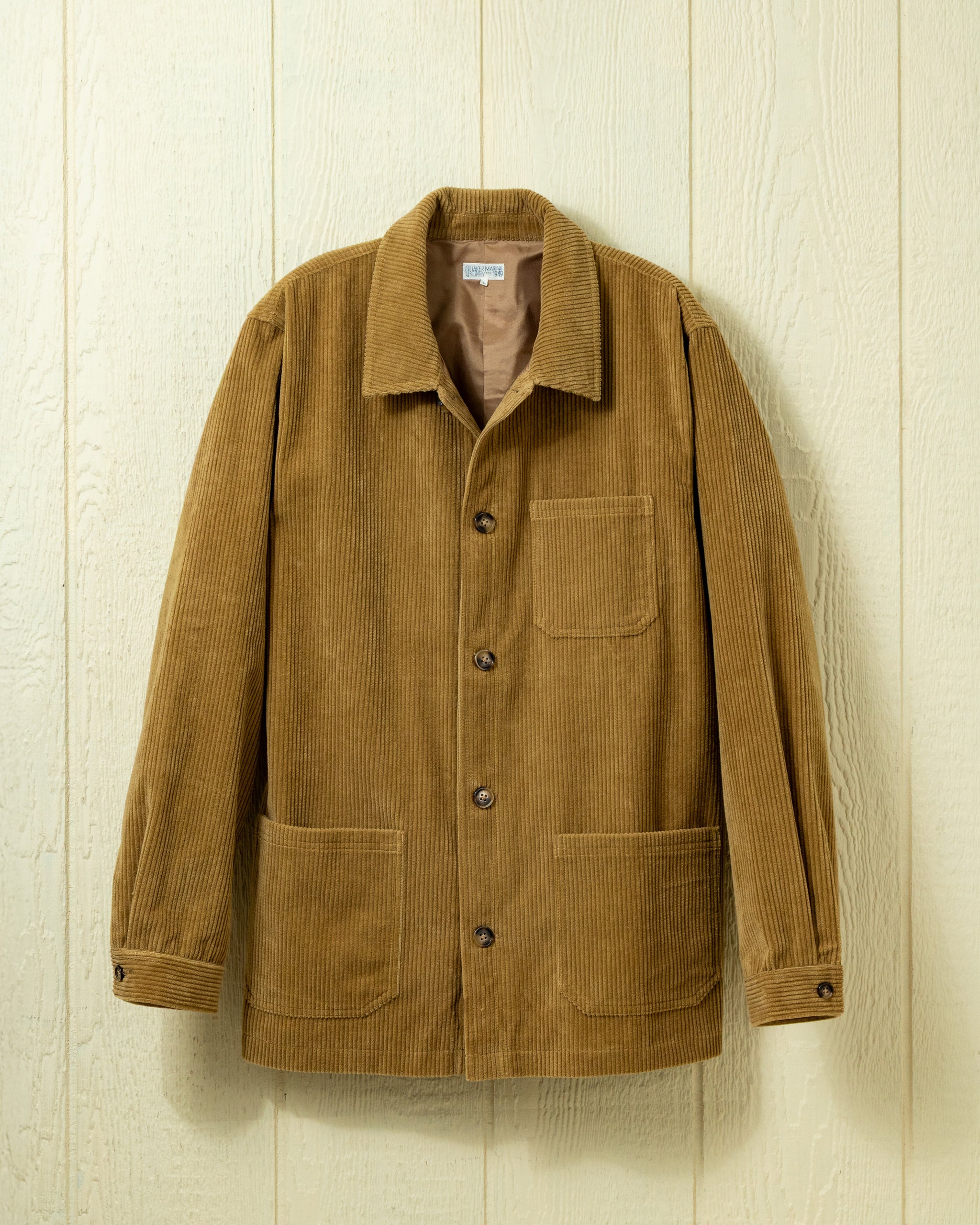 Corduroy French Workman's Jacket in Khaki – Quaker Marine Supply Co.