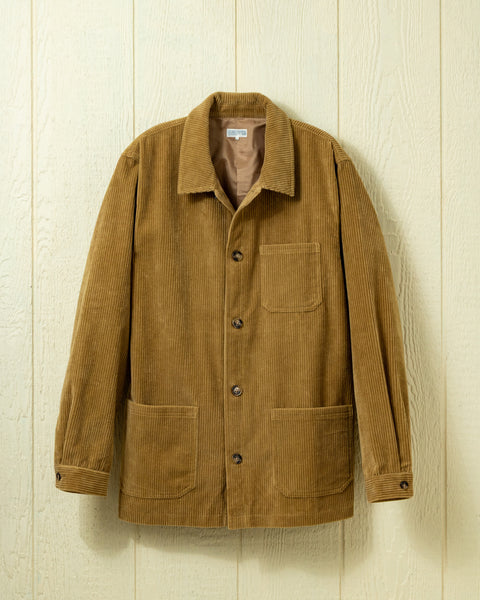 Corduroy French Workman's Jacket in Khaki – Quaker Marine Supply Co.