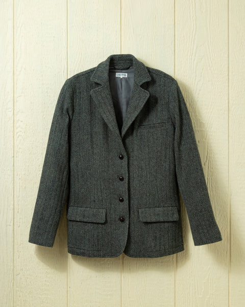 Andover Tweed Blazer in Grey Herringbone – Quaker Marine Supply Co.