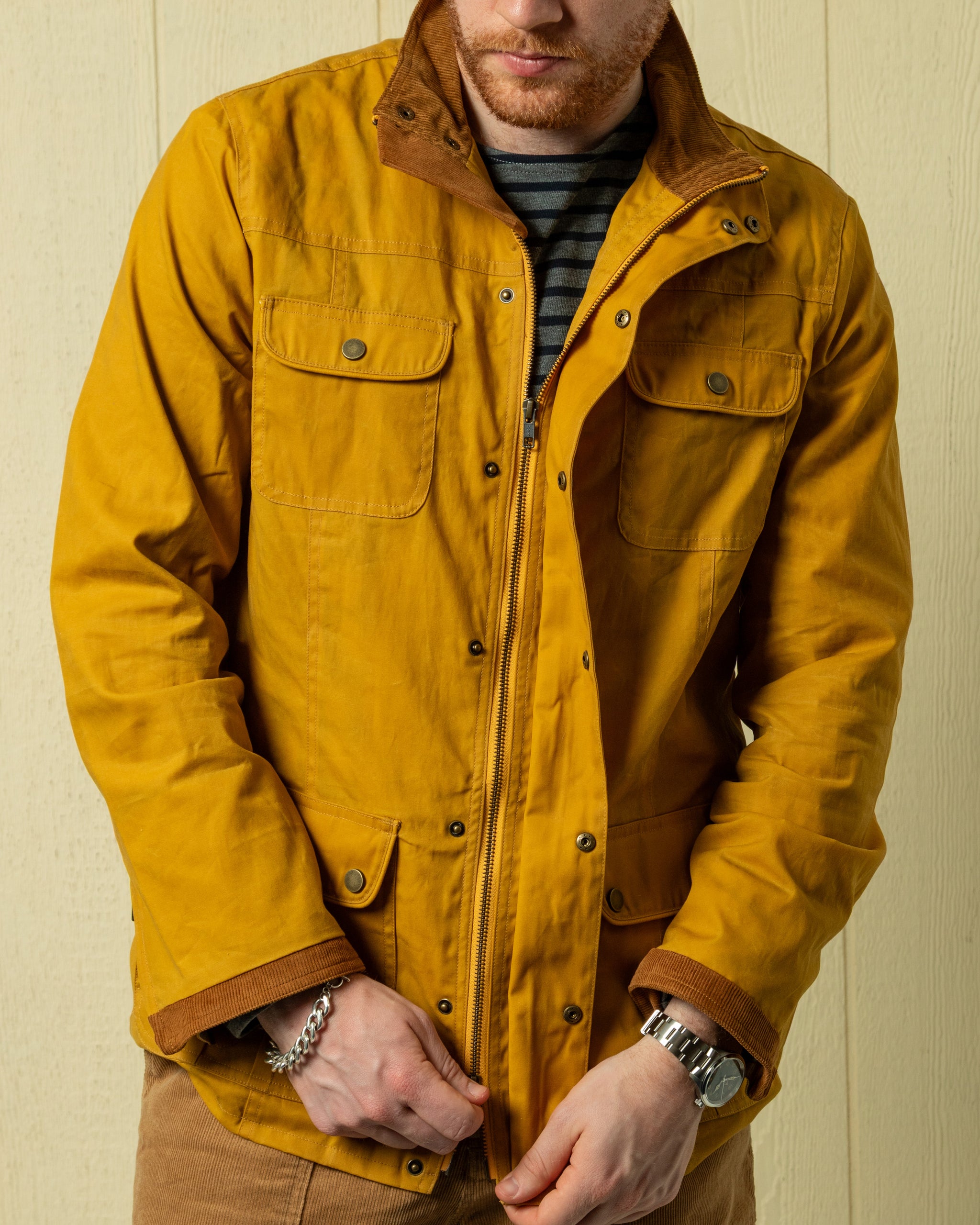 Aberdeen Jacket in Goldenrod Waxed Canvas – Quaker Marine Supply Co