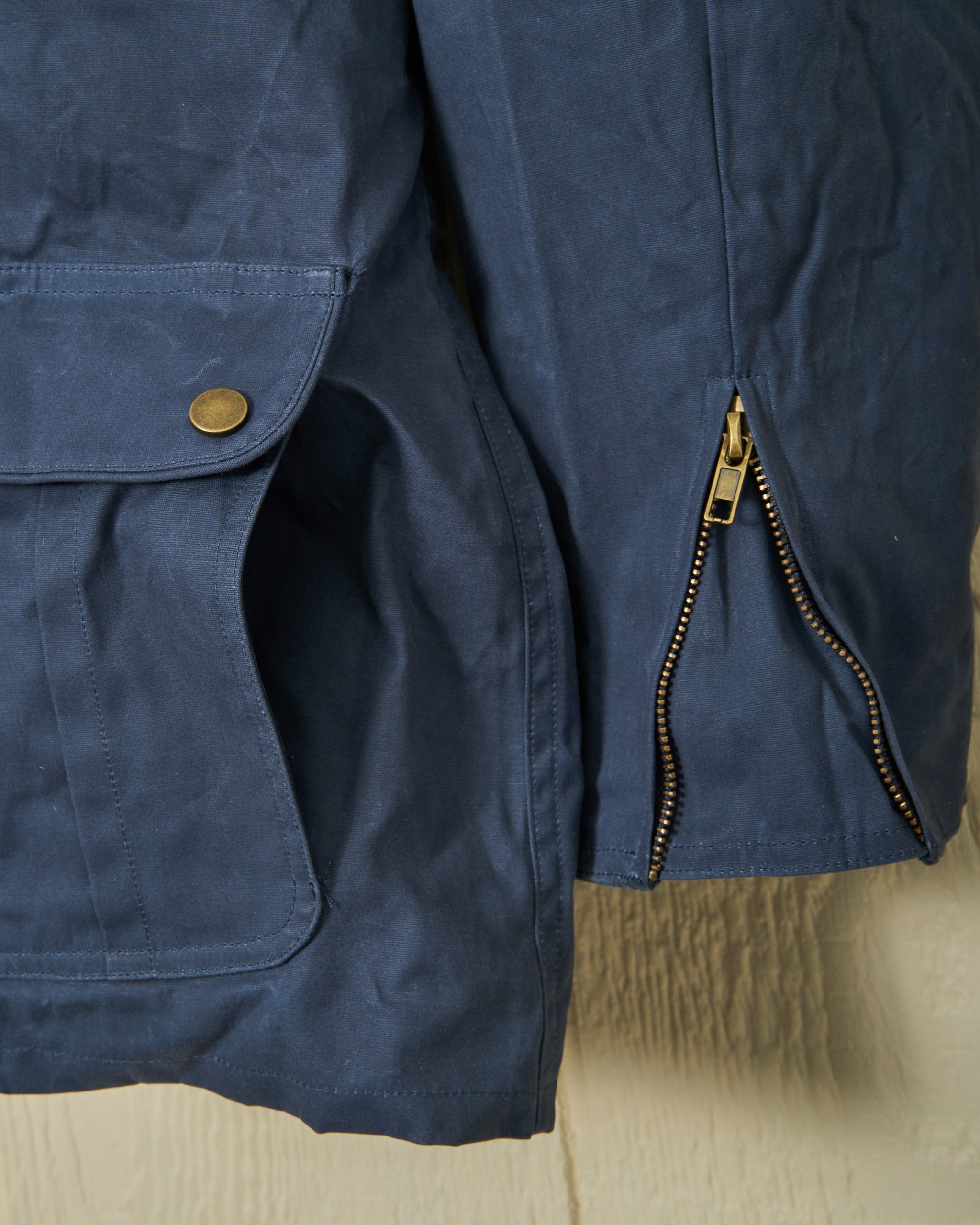 Aberdeen Jacket in Navy Waxed Canvas – Quaker Marine Supply Co