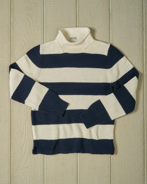 Bateau Sweater in Navy/Red Stripe – Quaker Marine Supply Co.