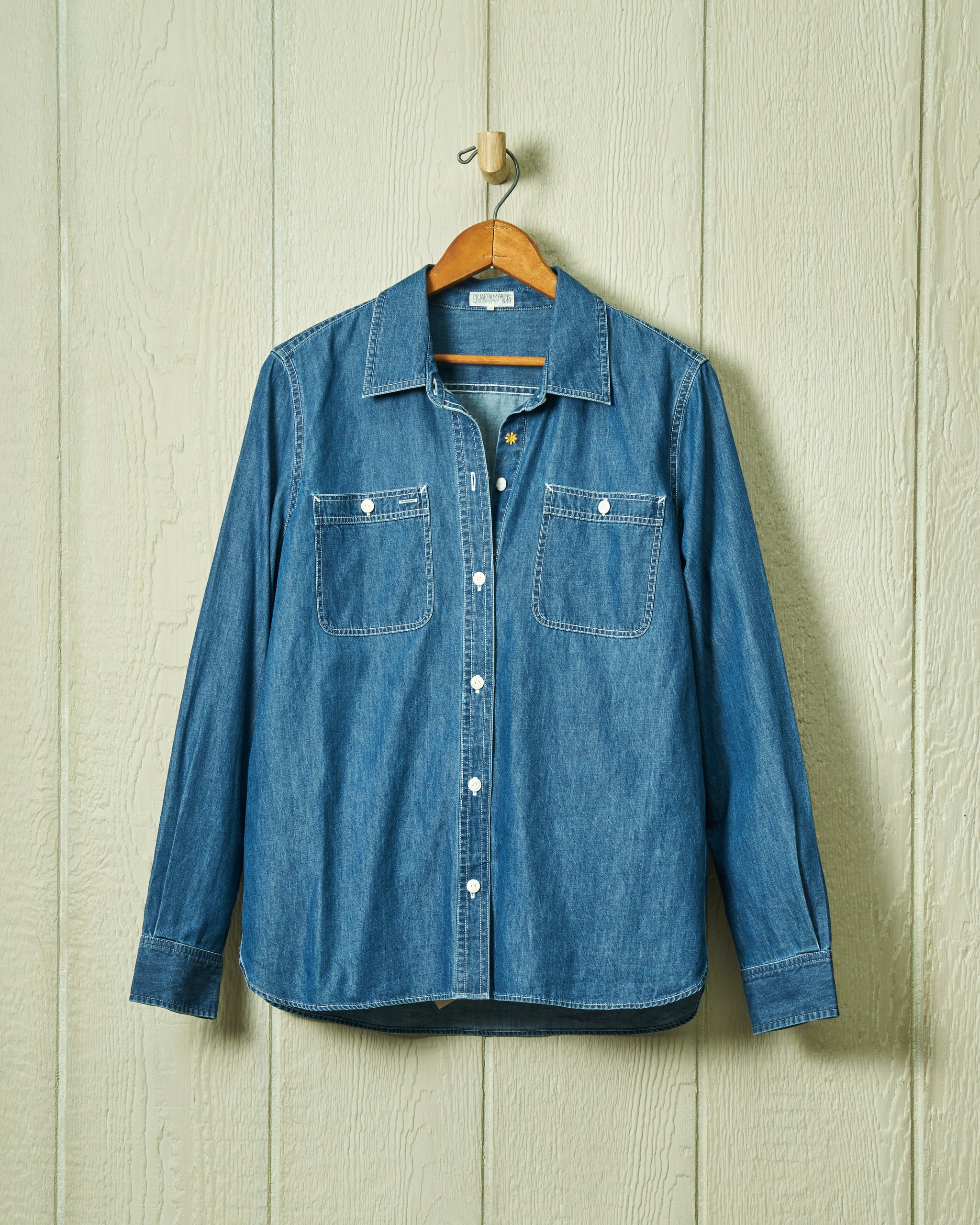 Women's Work Shirt in Denim – Quaker Marine Supply Co.
