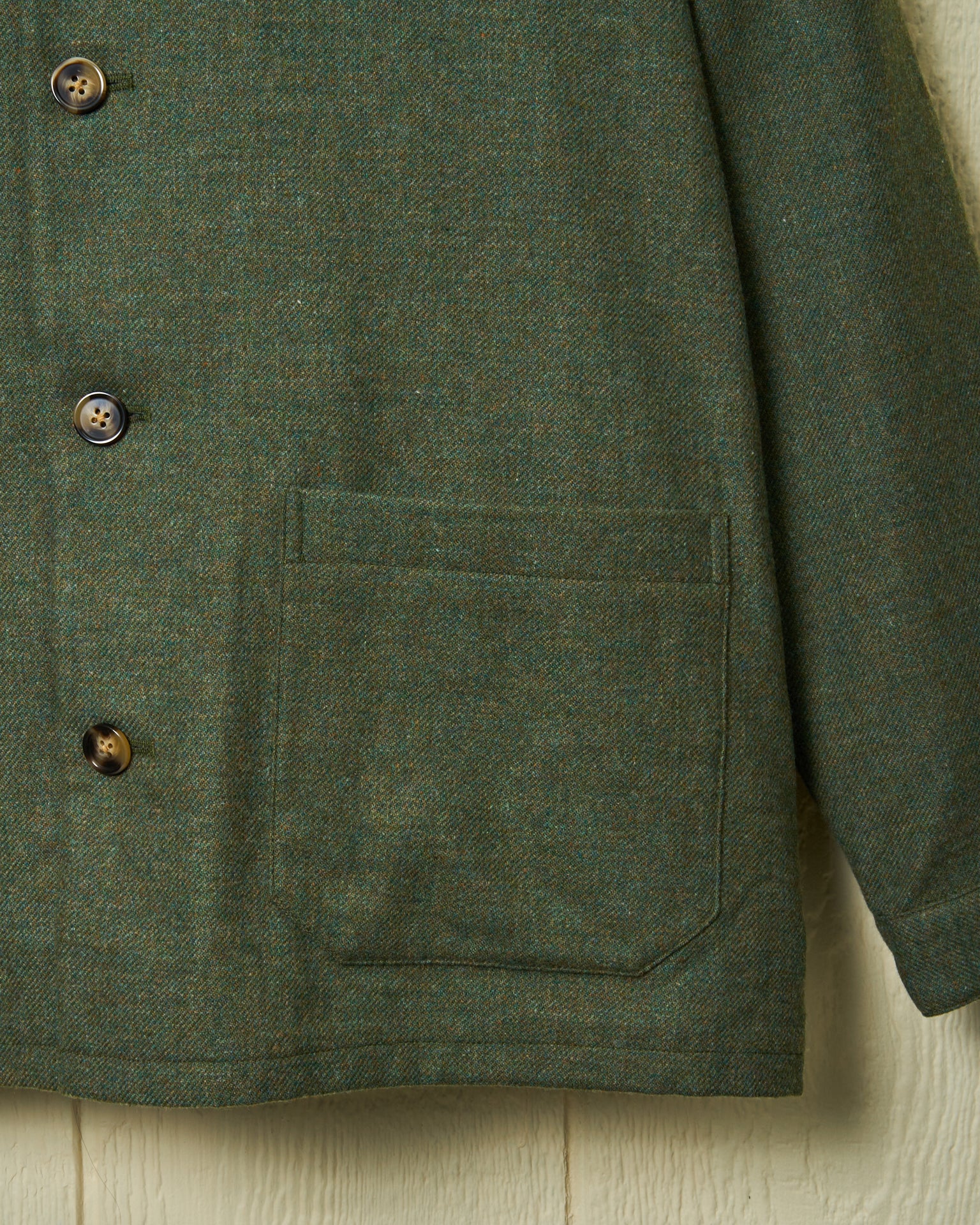 Italian Wool Loafer Jacket in Olive Melange – Quaker Marine Supply Co.