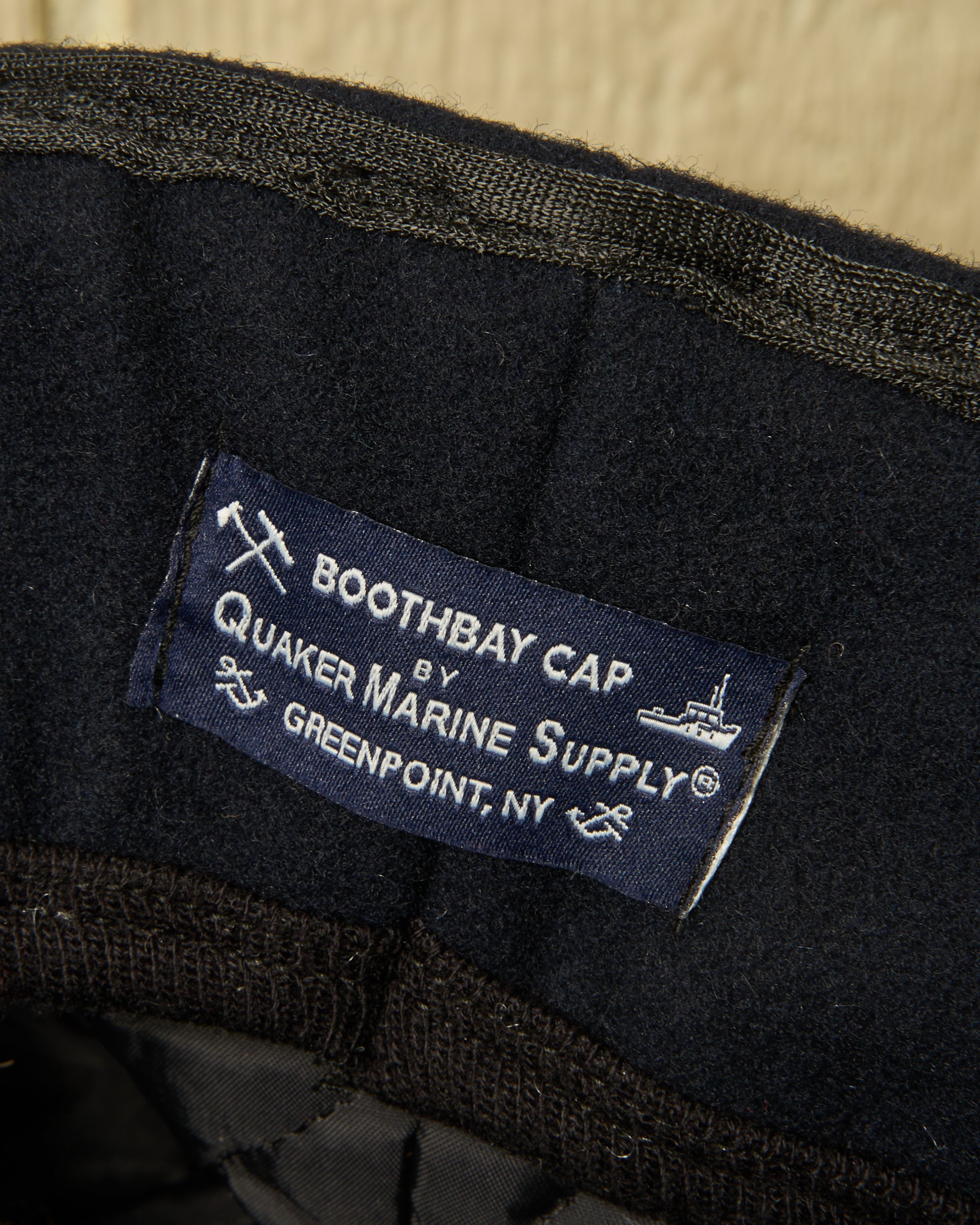 Boothbay Cap in Navy Melton Wool – Quaker Marine Supply Co.