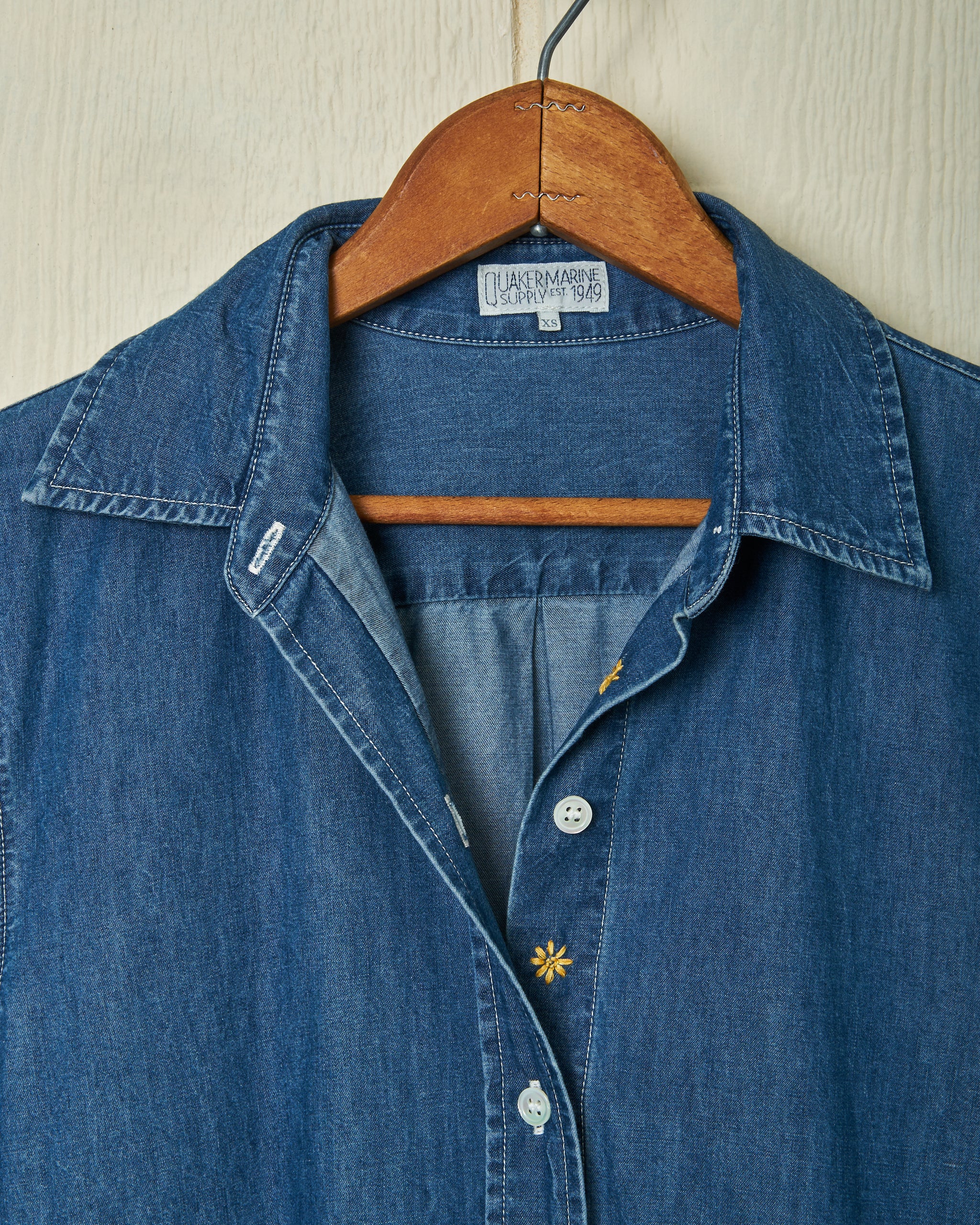 Denim Shirt Dress Xs