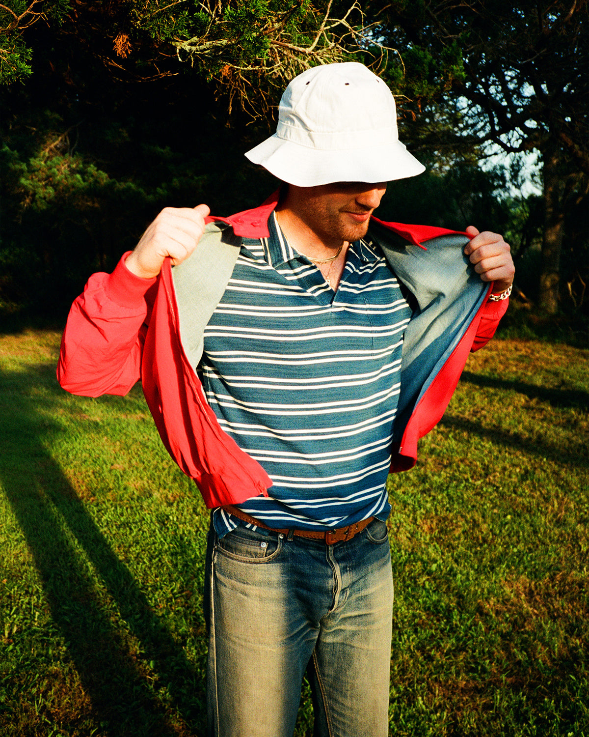 Brighton Jacket in Crimson – Quaker Marine Supply Co.