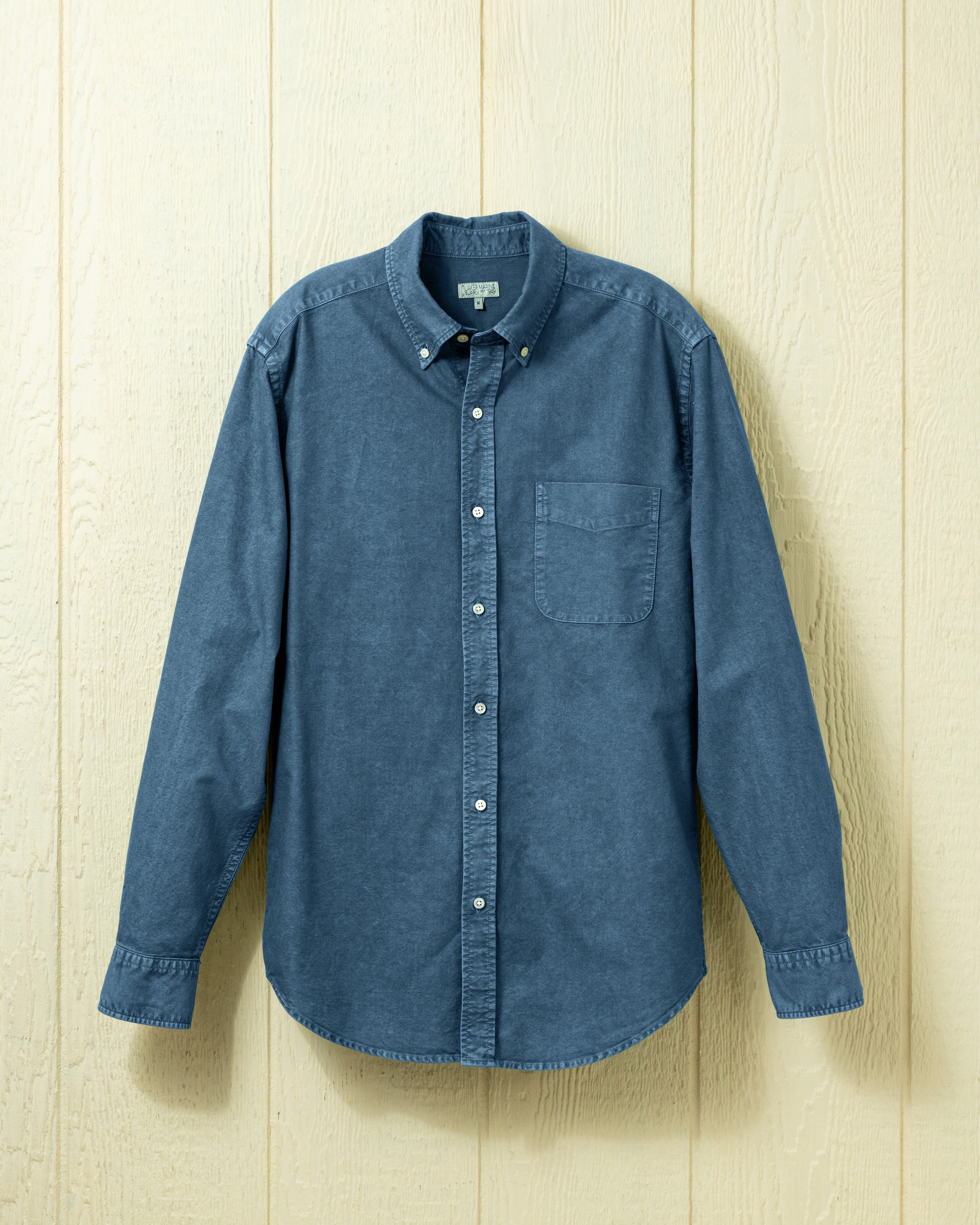 Garment Dyed Oxford Shirt in Weathered Navy S