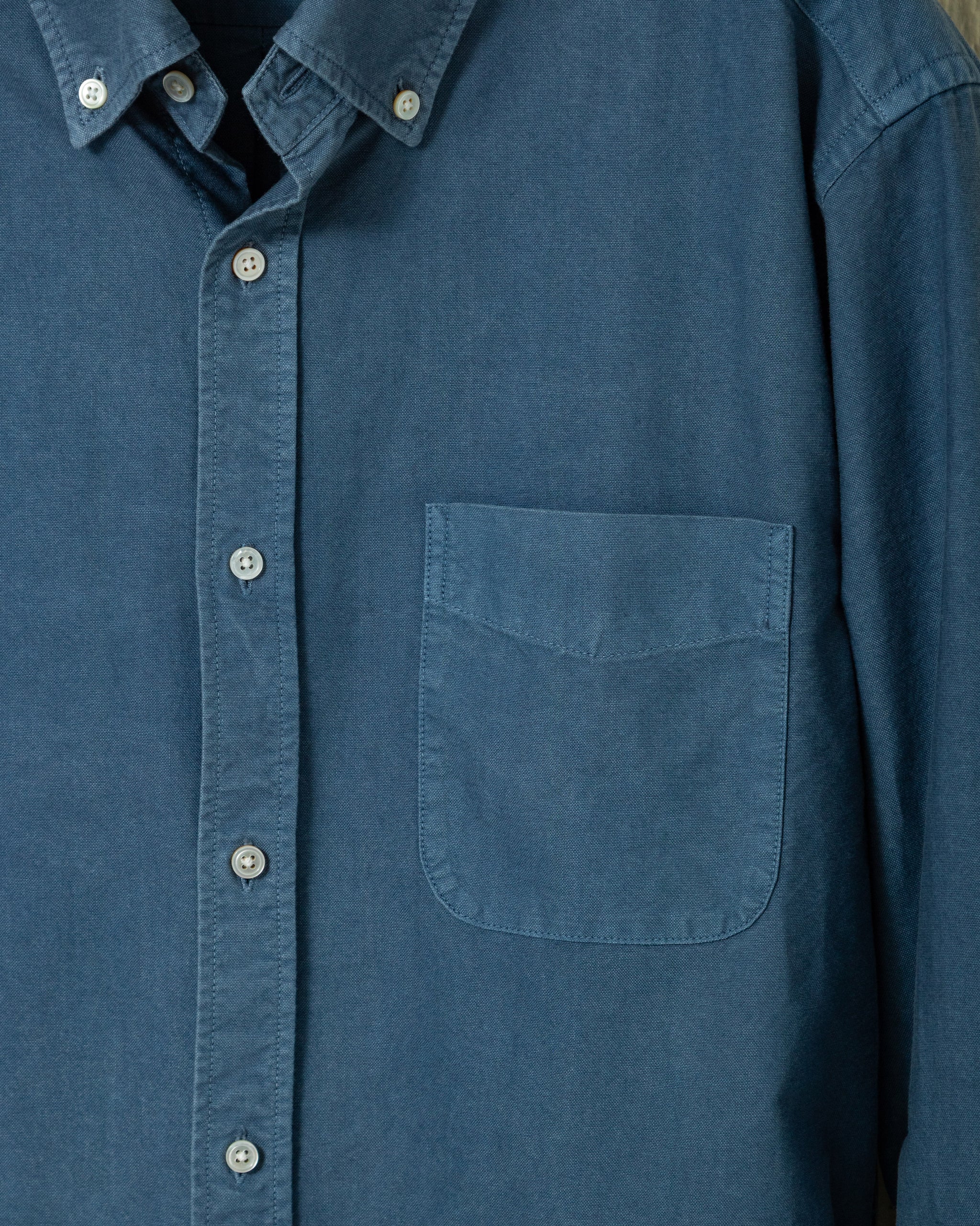 Garment Dyed Oxford Shirt in Weathered Navy – Quaker Marine Supply Co.