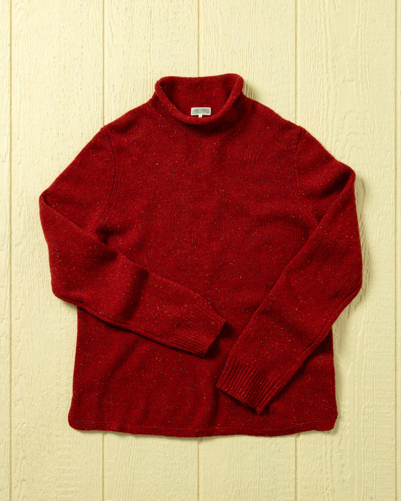 Fisherman's Sweater in Cranberry Mix – Quaker Marine Supply Co.