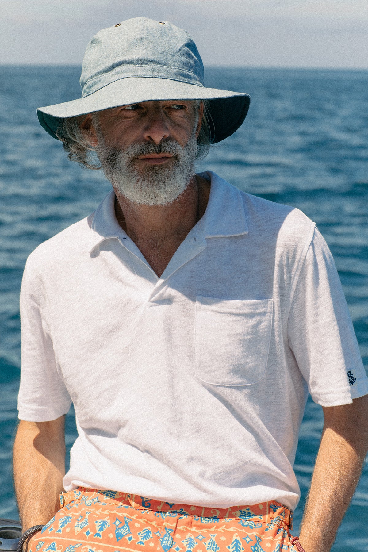 Standard Sailing Hat in Chambray