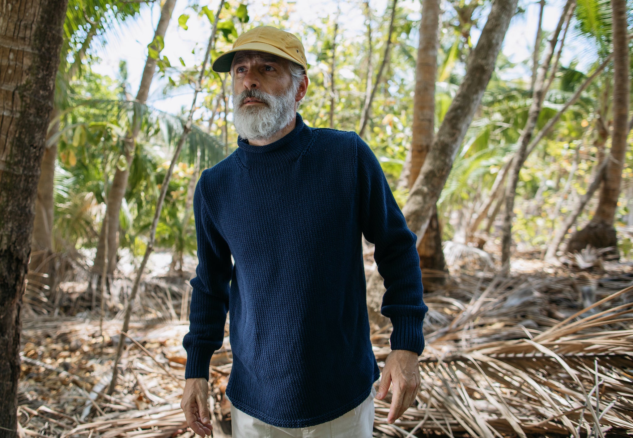 Fisherman's Sweater in Navy – Quaker Marine Supply Co.