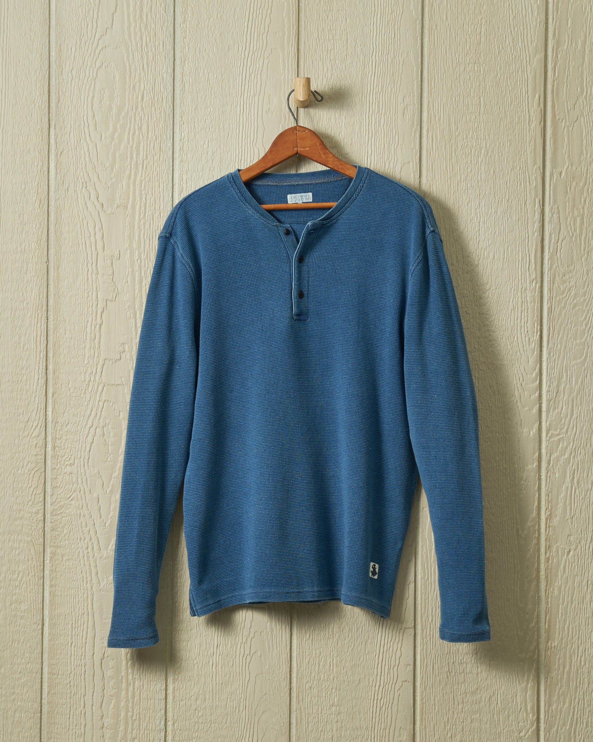 Indigo Wallace Beery in Solid Waffle Knit – Quaker Marine Supply Co.