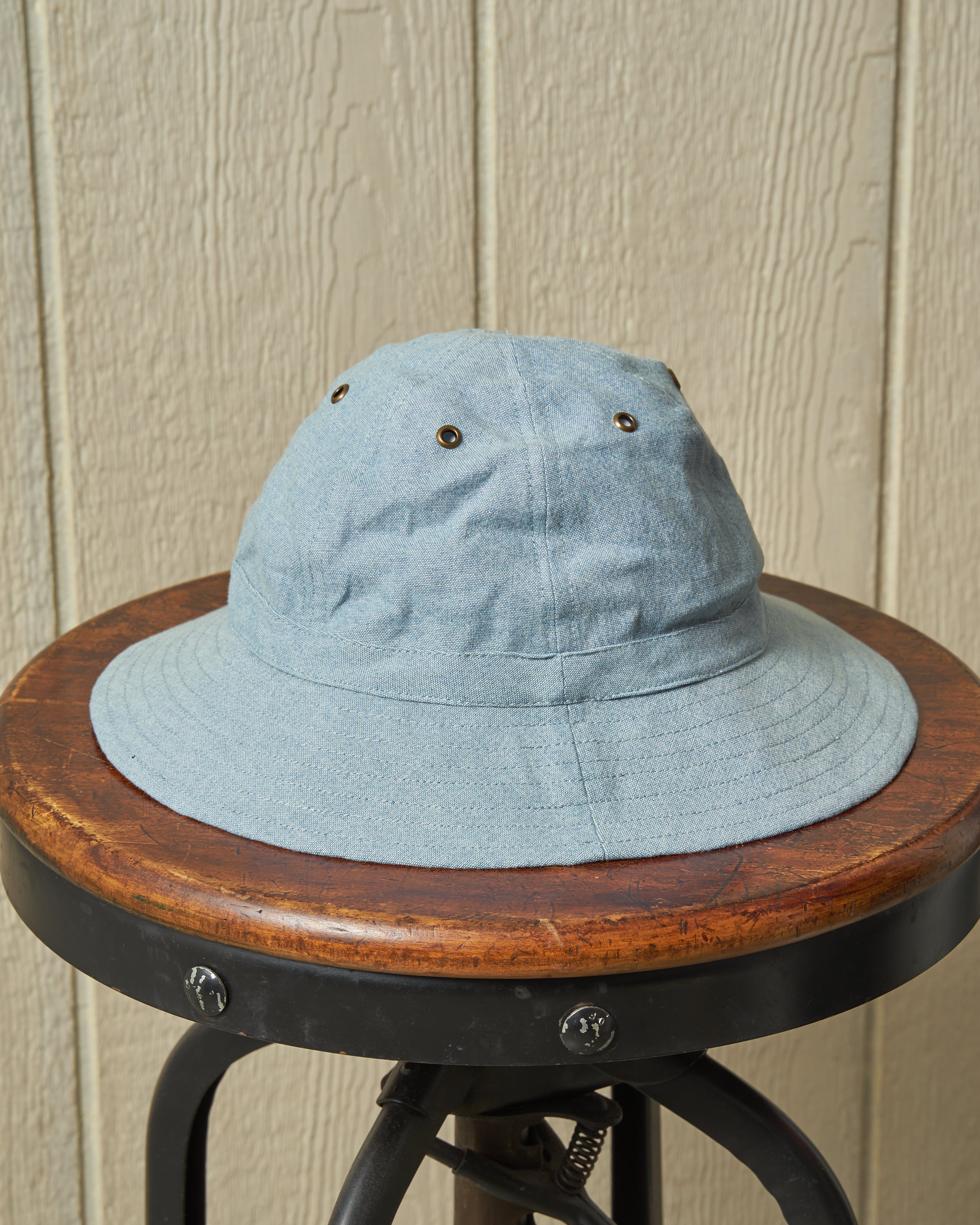 Standard Sailing Hat in Chambray – Quaker Marine Supply Co.