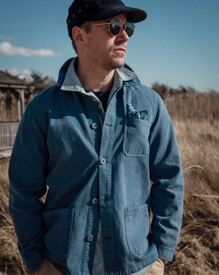 Blue sales workman's jacket